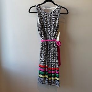 Eliza J - Colorblock sleeveless fit n flare - NWT